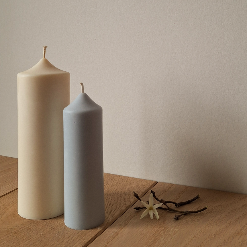 Bougies Pointues en Cire de Colza