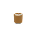 Ocher Yellow Earthenware Candle 7 cm &ndash; Refillable Rapeseed Wax