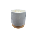 White Earthenware Candle &ndash; Refillable Rapeseed Wax Candle