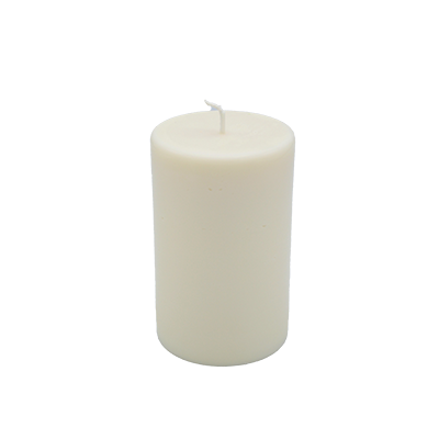 Ronde Pilaar Kaars 8 &times; 13 cm &ndash; Luxe Handgegoten Koolzaadwas Kaars