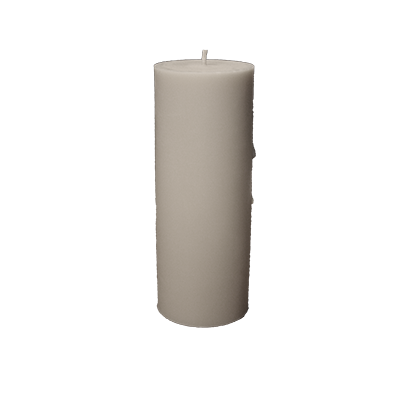 Ecologische Stompkaars 8 &times; 20 cm &ndash; Plantaardige Dikke Kaars
