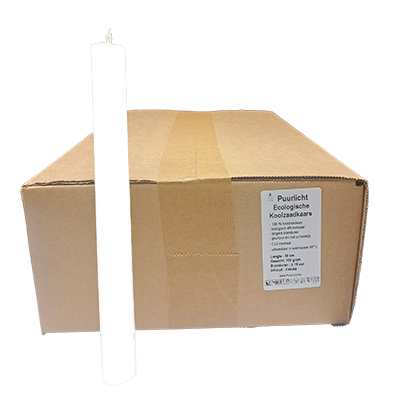 Pack &Eacute;conomique 70 x 20 cm Bougies de Table &Eacute;cologiques &ndash; Coul&eacute;es &agrave; la Main, Faible Fum&eacute;e