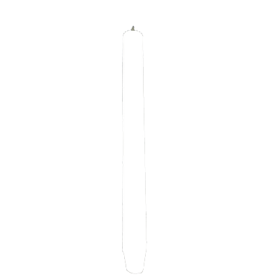 geribbelde dinerkaars 25 cm