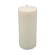 Ronde Stompkaars 6,5 &times; 15 cm &ndash; Elegante Handgemaakte Kaars van 100% Koolzaadwas