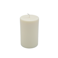 Ronde Pilaar Kaars 8 &times; 13 cm &ndash; Luxe Handgegoten Koolzaadwas Kaars