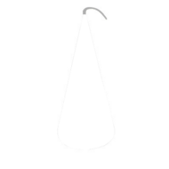 Koolzaad kegelkaarsje 15 cm