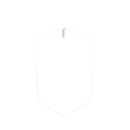 Vierkante koolzaad stompkaars 10 cm