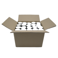 Koolzaad theelichtjes aluminiumcupjes 8 uur 140 stuks voordeelpak