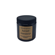 Eco Scented Candle 120 ml &ndash; Brown Apothecary Jar with Black Lid