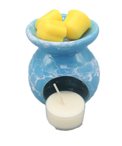 aromabrander voorgeurmelts rond blauw