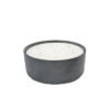 bougie de colza écologique poterie et céramique bol 200/80 noir
